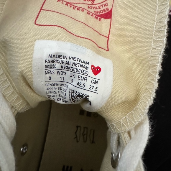 x Converse Gender Inclusive Chuck Taylor® Hidden Heart High Top Sneaker - Picture 5 of 5